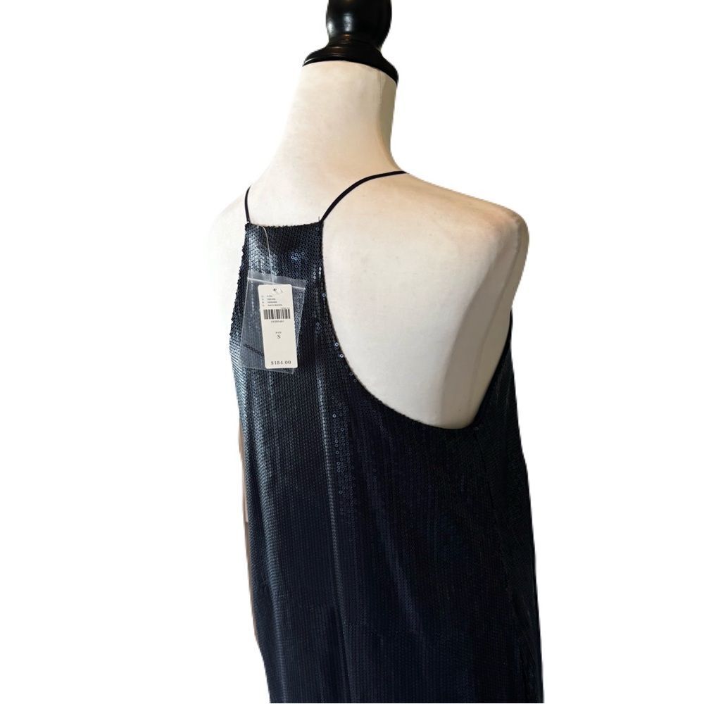 NWT Corey Lynn Calter Navy Sequin Dress | S - Picture 7 of 9